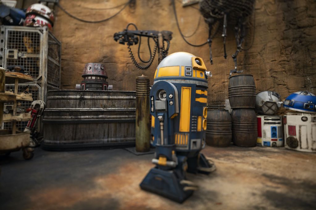 A droid in Star Wars: Galaxy’s Edge at Disney’s Hollywood Studios