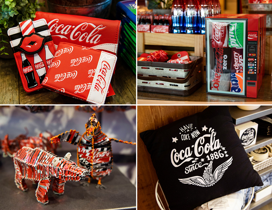 Items from the Coca-Cola x Walt Disney World Resort Collection at Disney Springs
