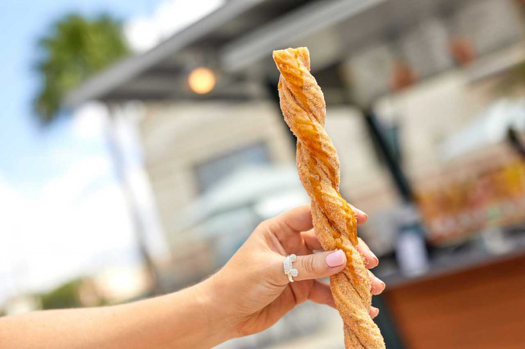 Salted Caramel Classic Churro from Sunshine Churros for Weekday Delights at Disney Springs for the Fall 2020 Season