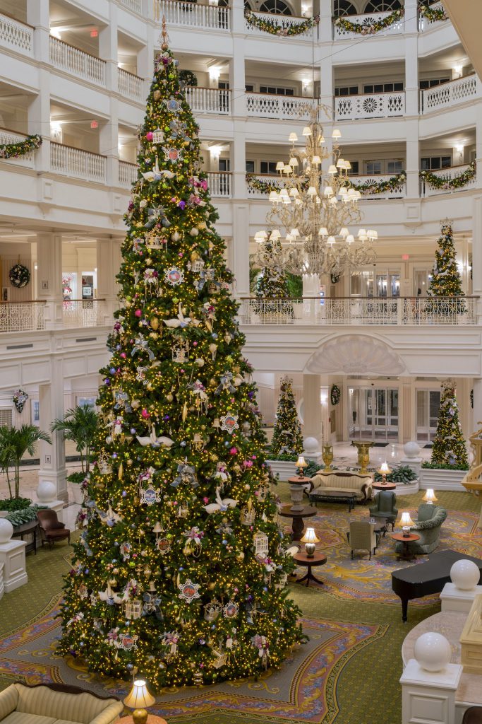 Holiday decorations at Disney’s Grand Floridian Resort & Spa